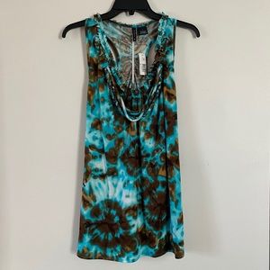 Turquoise Brown Tank